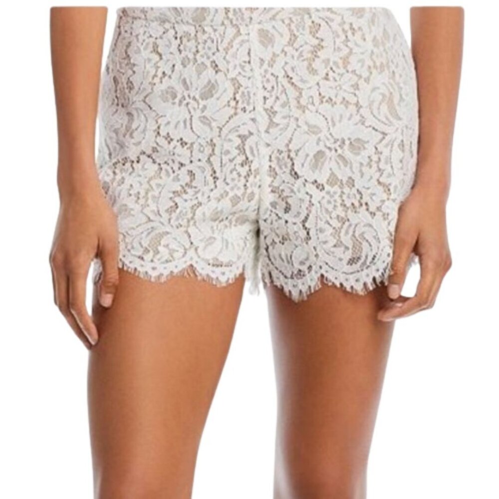 Club Monaco Floral Lace Shorts in White Size 0 - Picture 7 of 15